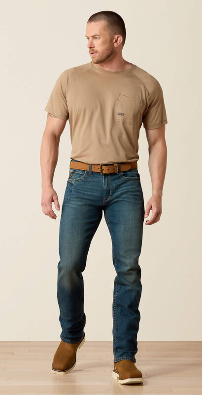 Rebar M5 Straight DuraStretch Edge Stackable Straight Leg Jean Full